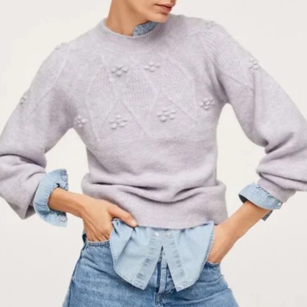Lilac Knit Mango sweater M